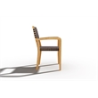 Curated Maison Clairene Teak Outdoor Stacking Armchair in Black (Set of 4)