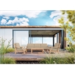 Curated Maison Adrien Teak Deep Seating Outdoor Club Chair with Fawn Cushion