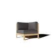 Curated Maison Leon 7-piece Teak Outdoor Sectional Deep Seating Set w/ Charcoal