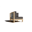 Curated Maison Leon 7-piece Teak Outdoor Sectional Deep Seating Set w/ Charcoal