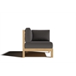 Curated Maison Leon 7-piece Teak Outdoor Sectional Deep Seating Set w/ Charcoal