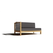 Curated Maison Leon 7-piece Teak Outdoor Sectional Deep Seating Set w/ Charcoal