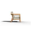 Curated Maison Daniele Teak Deep Seating Outdoor Club Chair in Tan