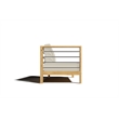 Curated Maison Leon Teak Outdoor Sectional Left Sofa with Canvas Cushion in Tan