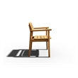 Curated Maison Riva Teak Outdoor Dining Stacking Armchair in Natural (Set of 4)