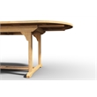 Curated Maison Amelie Outdoor Dining Table w/ Extension & Umbrella Hole Natural
