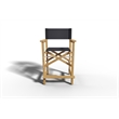 Curated Maison Directeur 5-Piece Counter Height Teak Outdoor Dining Set in Black