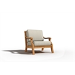 Curated Maison Adrien 4-PC Teak Outdoor Patio Deep Seating Set w/ Cushions Tan