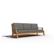 Curated Maison Adrien 4-Piece Teak Outdoor Patio Deep Seating Set with Charcoal