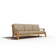 Curated Maison Adrien 4-Piece Teak Outdoor Patio Deep Seating Set with Fawn