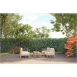 Curated Maison Leon 4-Piece Teak Outdoor Patio Deep Seating Set with Canvas