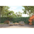 Curated Maison Leon 4-Piece Teak Outdoor Patio Deep Seating Set with Charcoal