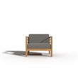 Curated Maison Leon 4-Piece Teak Outdoor Patio Deep Seating Set with Charcoal