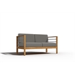 Curated Maison Leon 4-Piece Teak Outdoor Patio Deep Seating Set with Charcoal