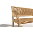 Curated Maison Clement 2-Person Teak Outdoor Bench in Natural