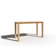 Curated Maison Directeur 5-Piece Counter Height Teak Outdoor Dining Set in Taupe