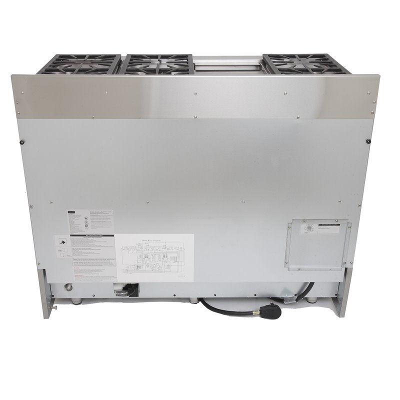 Kucht Professional Stainless Steel Dual Fuel Natural Gas Range in Silver