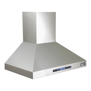 Kucht Professional 30&quot Modern Stainless Steel Wall Mounted Range Hood in Silver