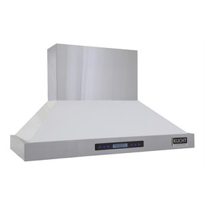 Kucht Professional 48&quot Stainless Steel Wall Mounted Range Hood in White