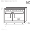 Gemstone Professional 48-in Natural Gas Range in Titanium Stainless Steel