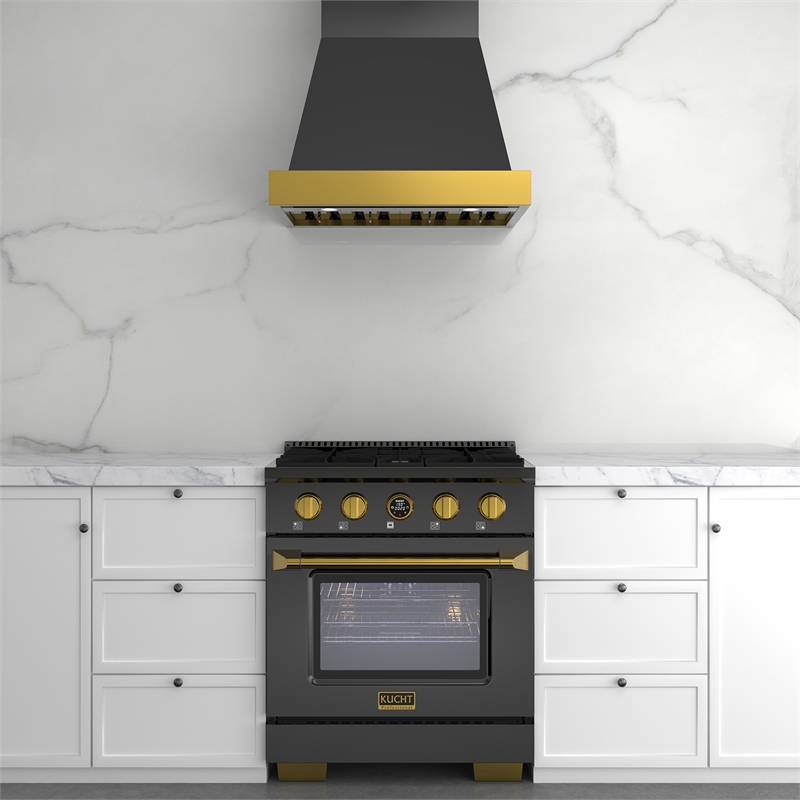 30 in. 4.2 cu. ft. Dual Fuel Range for Natural Gas in Dark Stainless Steel