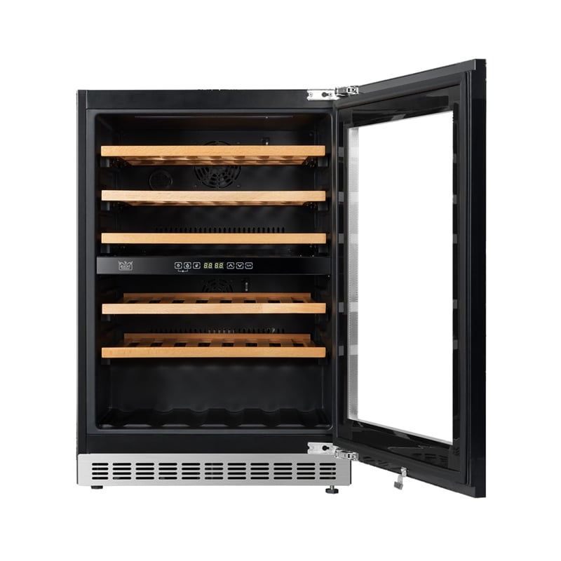 24 in. Dual Zone 52-Wine Bottles Wine Cooler in Panel Ready