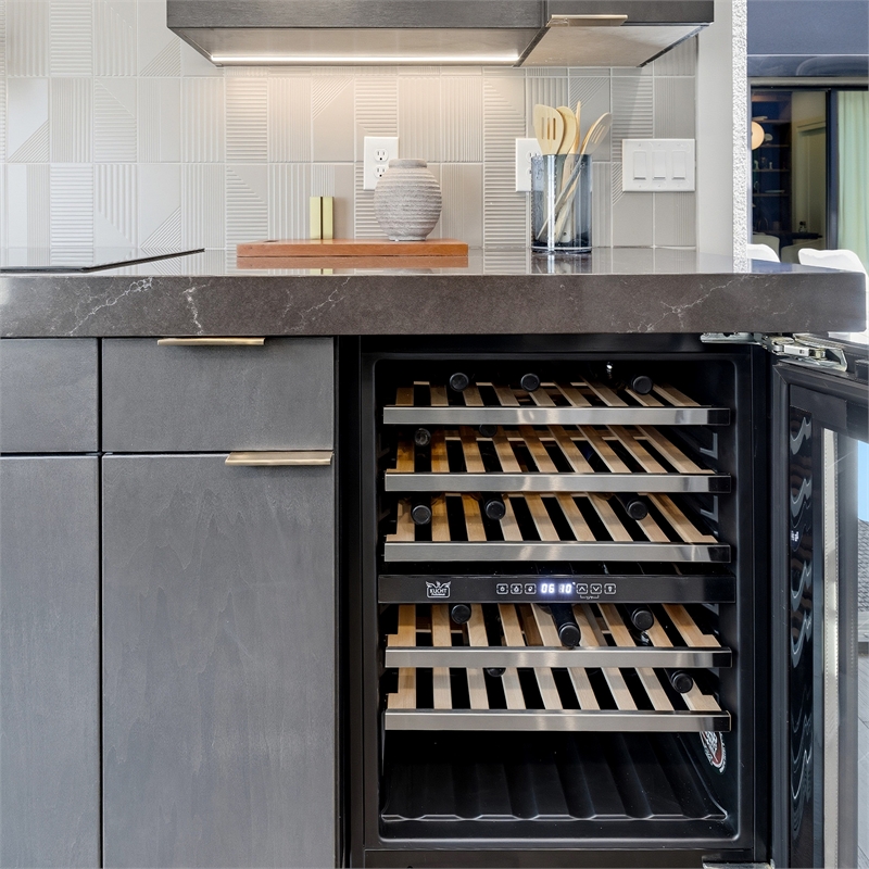 24 in. Dual Zone 52-Wine Bottles Wine Cooler in Panel Ready
