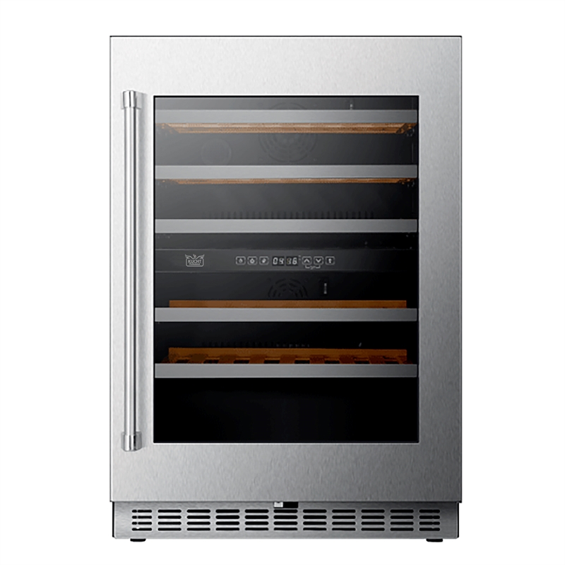 24 in. Dual Zone 52-Wine Bottles Wine Cooler in Panel Ready