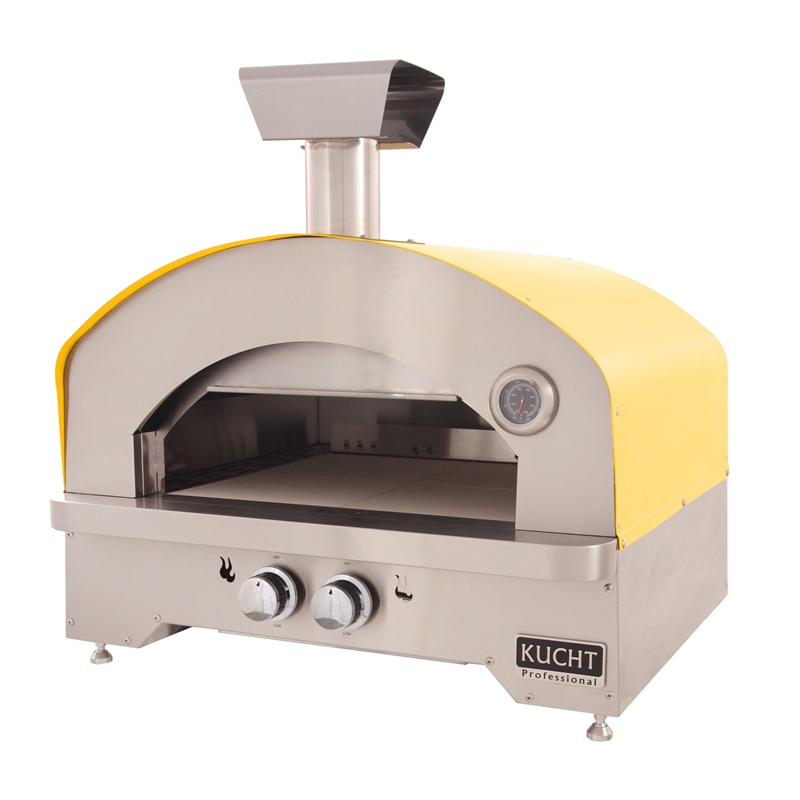 NAPOLI Outdoor Portable Propane Gas Pizza Oven in Yellow