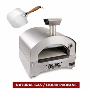 NAPOLI Outdoor Portable Propane Gas Pizza Oven in Stainless Steel