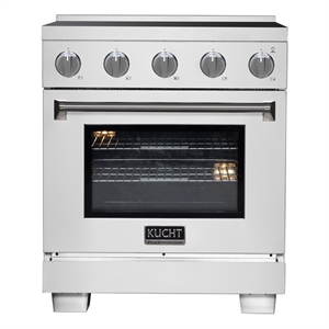 30 Inch Induction Range in Stainless Steel with 4 Elements and Bridge Zone