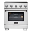 30 Inch Induction Range in Stainless Steel with 4 Elements and Bridge Zone