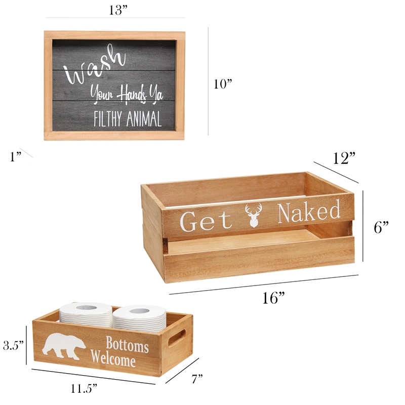 Elegant Designs Wood Large 