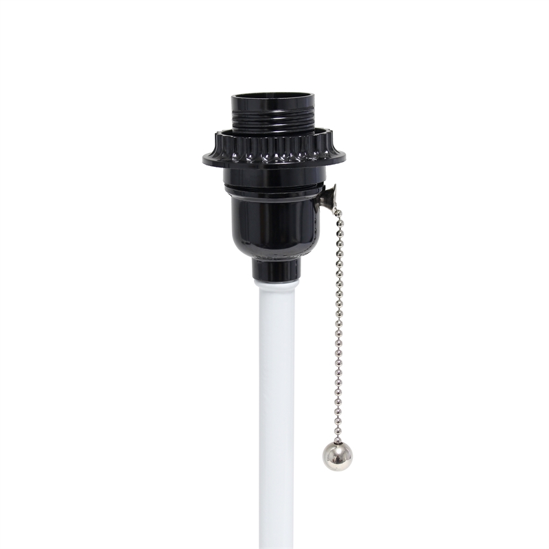 LimeLights Metal Stick Lamp w/ USB Port 2 Pack in White with Aqua Blue Shade