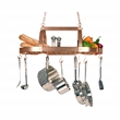 Elegant Designs Metal 2 Down Light Kitchen Pot Rack in Copper