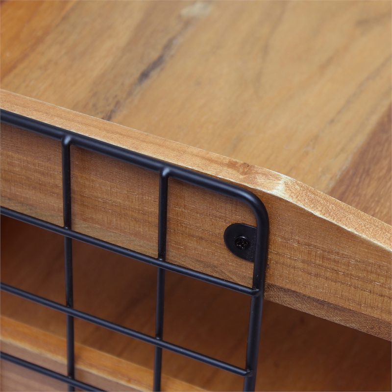 Elegant Designs Home Office Wood Desk Organizer Mail Letter Tray Natural Wood