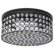 Lalia Home Glam 2 Light 12 Inch Round Flush Mount Restoration Bronze