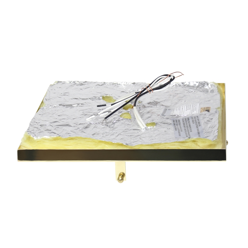 Lalia Home Glam 2 Light 12 Inch Square Flush Mount Gold