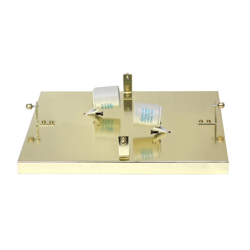 Lalia Home Glam 2 Light 12 Inch Square Flush Mount Gold