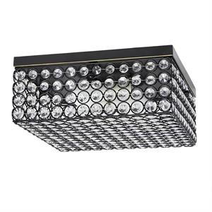 Lalia Home Glam 2 Light 12 Inch Square Flush Mount Restoration Bronze