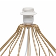 Simple Designs Geometrically Wired Table Lamp White on Copper
