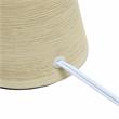 Simple Designs Beige Ceramic Hourglass Table Lamp