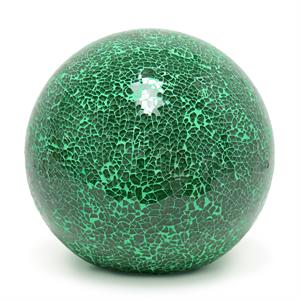 Simple Designs 1 Light Mosaic Stone Ball Table Lamp Green