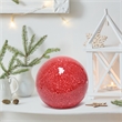 Simple Designs 1 Light Mosaic Stone Ball Table Lamp Red