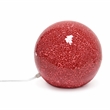 Simple Designs 1 Light Mosaic Stone Ball Table Lamp Red