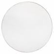 Decorative 13.75in Round Wood Serving Tray w Handles Let it Snow