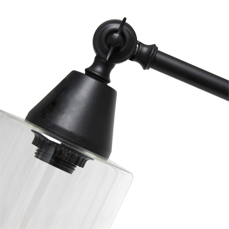 Vertically Adjustable Desk Lamp Black