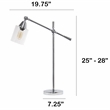 Vertically Adjustable Desk Lamp Chrome