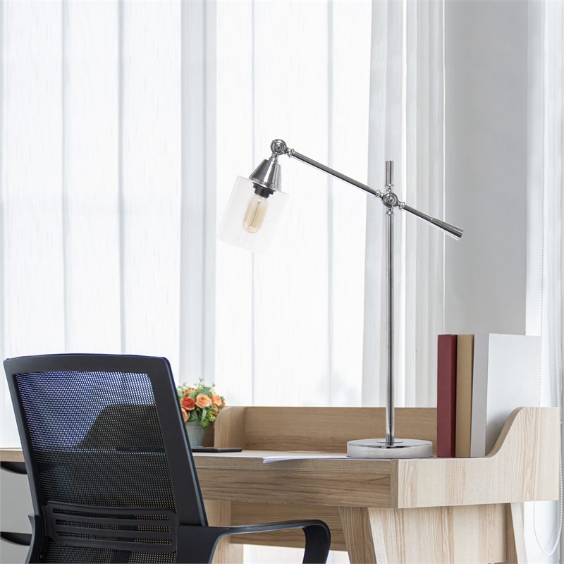 Vertically Adjustable Desk Lamp Chrome