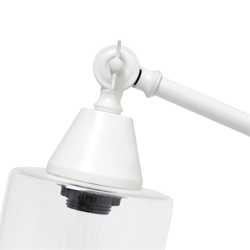 Vertically Adjustable Desk Lamp White